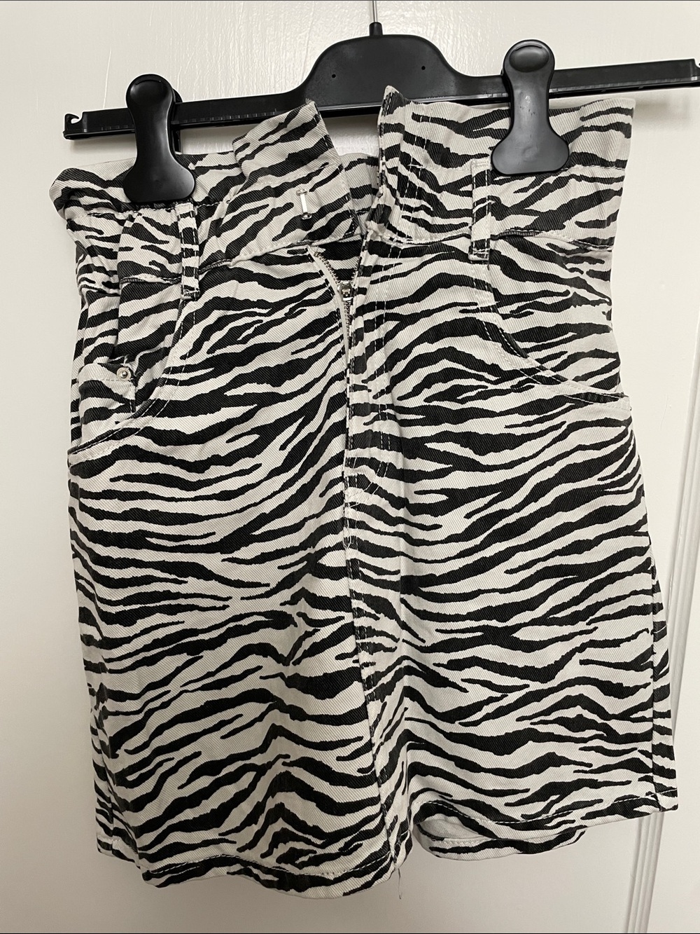Zara Trf Zebra Print Skirt